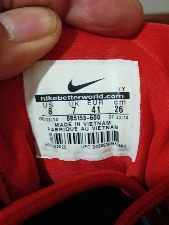 Nike Air Max Penny 1 Men’s Mid Top Lace-Up Sneakers Univ Red/White 685153-600 main image 5